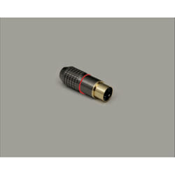 BKL Electronic 0212014 connecteur de fils Mini DIN Noir, Rouge