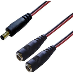 Bkl Electronic - 075917 Répartiteur dc dc mâle - raccord dc 5.5 mm 2.5 mm 0.30 m 1 pc(s) Single