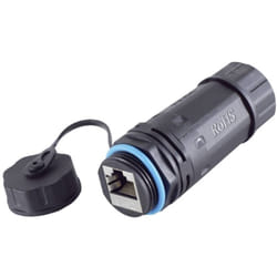 BKL Electronic Connecteur RJ45, Cat 6, IP68, short, extérieur 10121208 Nombre de pôles 8 noir 1 pc(s)