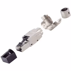 Informations techniques Couleur : argent Type de connexion A (entrées) : LSA Type de connexion B (sorties) : RJ45 mâle Fiche  ...