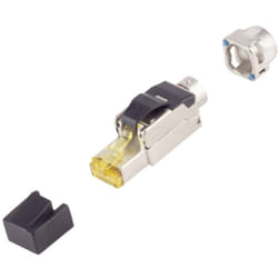 Fiche RJ-45, sans outil, Cat. Cat. 6A, stp, baïonnette 10121221 argent 1 pc(s) - Bkl Electronic