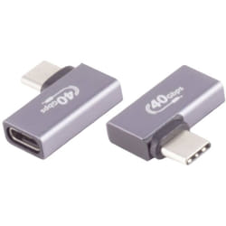 Bkl Electronic - Adaptateur usb-c ®, 4.0, angle 90° gauche/droite, Pro Adaptateur/prolongateur coudé 10080135 Contenu: 1