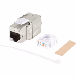 traits Connexions : bloc de jonction de coupe (LSA) sur prise RJ-45 Adapté pour AWG 22 à AWG 24, conducteurs massifs et condu ...
