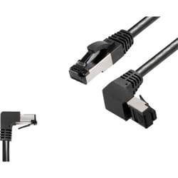 144020 RJ45 Câble réseau, câble patch cat 8.1 s/ftp 3 m noir sans halogène 1 pc(s) Y268343 - Bkl Electronic