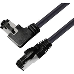 BKL Electronic 144033 RJ45 Câble réseau, câble patch CAT 8.1 S/FTP 5 m noir sans halogène 1 pc(s) Y268473