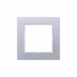 JUNG AC 581 AL. Couleur: Aluminium, Matériel: Duroplast. Largeur: 8,4 cm, Hauteur: 8,4 cm Caractéristiques : - Couleur : Alum ...