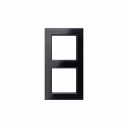 JUNG AC 582 SW. Couleur: Noir, Matériel: Duroplast. Largeur: 8,4 cm, Hauteur: 15,5 cm Caractéristiques : - Couleur : Noir - M ...