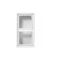Jung - ls cube Surface box 2 éléments blanc alpin LS582AWW