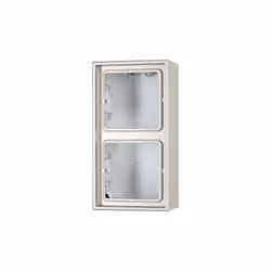 JUNG ES 2582 A-L. Largeur: 8,1 cm, Hauteur: 15,2 cm, Profondeur: 4,7 cm Caractéristiques : - Quantité de douilles : 2 - Coule ...