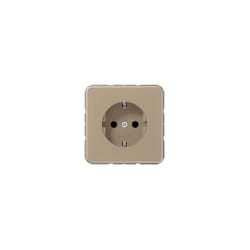 Jung - schuko prise 16 a 250 v avec protection de contact serie cd, 1 pièce, or et bronze, 1520 ki go CD1520KIGB
