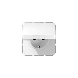 Simple Insert Prise 2P+T avec clapet blanc-alpin CD1520BFKLWW 1 pc(s) Q265012 - Jung