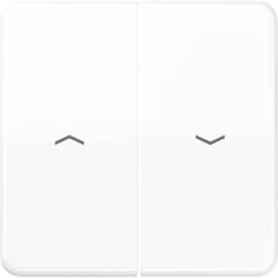 Jung x2 Cache Interrupteur pour stores Interrupteur / bouton-poussoir pour stores blanc-alpin CD595PWW 1 pc(s)  INTERRUPTEUR