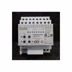Actionneur de chauffage modulaire 6 voies système bus KNX 230V pour pose sur rail DIN 4 modules JUNG Actionneur chauffage 6 v ...