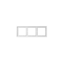Ls zero cadre 3 éléments 81 x 223 série termoplastico blanc alpin LSZ983BFWW - Jung