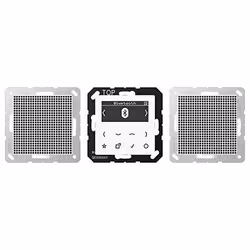 Radio numérique JUNG - Daba2Btww - Bluetooth - Haut-parleurs stéréo - DAB+ et FM - Alpinweiß