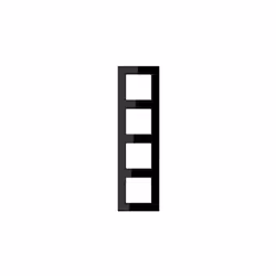 Jung Cadre 4 prises horizontal/vertical A 5584 BF SW Nombre d'unités :4 Sens de montage : horizontal et vertical. Convient po ...