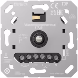 THERMOSTAT POUR CHAUFFAGE AU SOL (RÉFÉRENCE : JUNG FTR231) Poids : 83 grammes Largeur : 9.6 centimètres Hauteur : 9.4 centimè ...