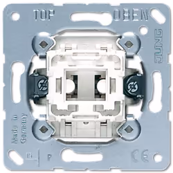 JUNG 507 U, Métallique, Blanc, 250 V, 10 A