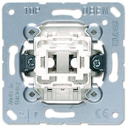 JUNG 507 U commutateur électrique Métallique, Blanc