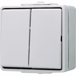 Informations techniques Composants du commutateur : complet Couleur : gris Fonction appareillage : Interrupteur double Indice ...