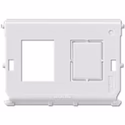 JUNG 54-2WE, Blanc, Sans vis, JUNG, Universalmodul, RJ 45 System, shielded, Cat. 6a, JUNG ref.-no. UMA-CAT6A Qmax-Serie, Modu ...