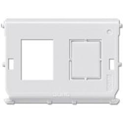 JUNG 54-2WE Plaque de commutation et obturateur Blanc
