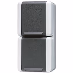 JUNG 822 W, Noir, Blanc, 250 V, 16 A, 75 mm, 58 mm, 151 mm