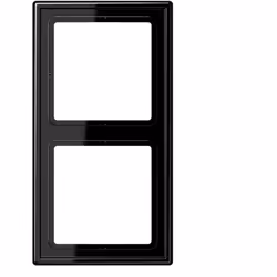 cadre - 2 postes - ls - noir - jung ls990 ls982sw