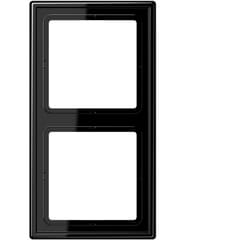 Cadre - 2 postes - ls - noir Jung ls990 ls982sw - Noir