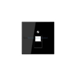 Cache pour prise téléphonique ou de données RJ11-RJ45 NOIR JUNG LS 969-1 UA SW