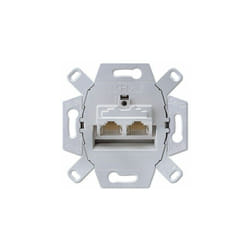 Prise RJ45 double catégorie 6 Classe a Jung uae 8-8 UPOK6