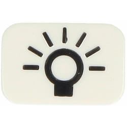 Symbole pour bouton-poussoir lumière