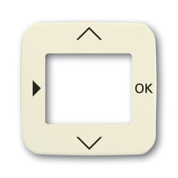 Busch-Jaeger 6430-0-0285 Plaque de commutation et obturateur Crème, Blanc