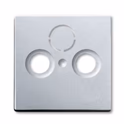 Busch-Jaeger 1743-83, Aluminium, conventionnel, Busch-Jaeger, 0230-0-0250, SAT + TV + Radio, 63 mm