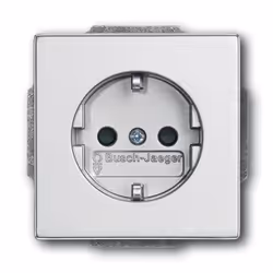 Busch-Jaeger 2013-0-5272, CEE 7/3, 2P+E, Argent, 250 V, 16 A, 63 mm