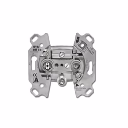 Busch-Jaeger 0230-0-0384, SAT + TV + Radio, Métallique, 70 mm, 69 mm, 22 mm