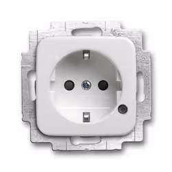 Busch-Jaeger 2013-0-5281, CEE 7/3, 2P+E, Blanc, 250 V, 16 A, 71 mm