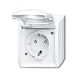 Busch-Jaeger 20 EBW-54 prise de courant CEE 7/3 Blanc