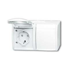 Busch-Jaeger 2084-0-0723 prise de courant CEE 7/3 Blanc