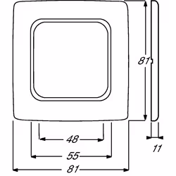 Busch-Jaeger 1725-0-1494 Plaque de commutation et obturateur Blanc