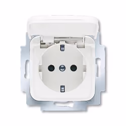Busch-Jaeger 20 EUKB-214, CEE 7/3, 2P+E, Blanc, 250 V, 16 A, 71 mm