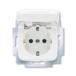 Busch-Jaeger 20 EUKB-214 prise de courant CEE 7/3 Blanc