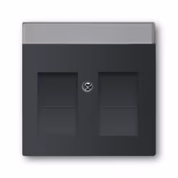 Busch-Jaeger 4011395127346, Noir, Plastique, Sans vis, Busch-Jaeger, Mat, 1 pièce(s)