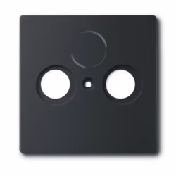Busch-Jaeger 1743-885, Noir, conventionnel, Busch-Jaeger, Mat, 0230-0-0250, SAT + TV + Radio