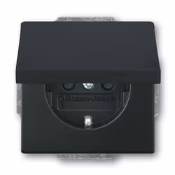 Busch-Jaeger 2018-0-1495, CEE 7/3, 2P+E, Noir, Plastique, 250 V, 16 A