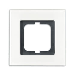 Busch-Jaeger 1754-0-4442 Plaque de commutation et obturateur Noir, Blanc