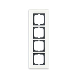 Busch-Jaeger 1754-0-4445 Plaque de commutation et obturateur Noir, Blanc