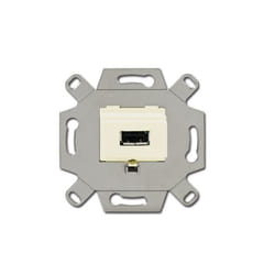 Busch-Jaeger 0230-0-0416 prise de courant USB Métallique