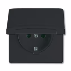 Busch-Jaeger 2064-0-0290, CEE 7/3, 2P+E, Noir, 250 V, 16 A, 70 mm