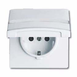 Busch-Jaeger 2064-0-0301, CEE 7/3, 2P+E, Blanc, IP44, 250 V, 16 A